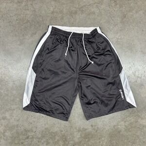 AND1 Basketball Shorts Black White Athletic Mesh Mens Medium